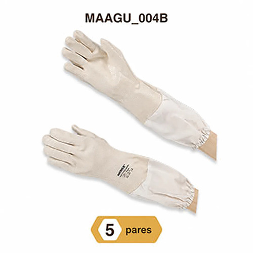 Lote 27-Cinco pares guantes nitrilo apicultura.
