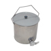 Stainless steel honey bucket with lid and valve 25