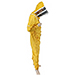Macacão amarelo com máscara de esgrima incorporada - imagen 5