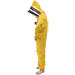 Macacão amarelo com máscara de esgrima incorporada - imagen 6
