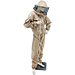 Traje de astronauta com máscara redonda cáqui. - imagen 5