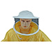 Yellow polyamide fabric diver with round mask.