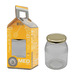 Caja amarilla Honey para miel de 1 kg con asa - imagen 2