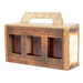 Caja regalo 3 botes de miel 500 g efecto madera - imagen 2