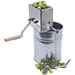 Olive splitting machine with crank and bucket. - imagen 2