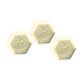 Hexagonal honey and royal jelly soap 100gr.-42ud.
