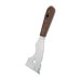 Wooden handle half moon spatula width 70mm.
