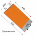 Timbro in silicone arancione refrigerato 42x27. - imagen 14