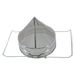 Conical stainless filter.