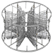 Cage inox réversible 8c-layens / 16c-48x17.