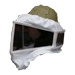 Masque carré avec filet pour casque d'apiculteur.