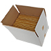Box of 12 Dadant wax sheets stretched 41x26cm.