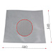 Peça de metal galvanizada implantada 0,5x0,5 metro - imagen 2