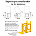 Suporte de maturação em 2 posições para 25-40-50-8 - imagen 4