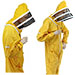Macacão amarelo com máscara de esgrima incorporada - imagen 9