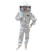 Costume d'astronaute à masque rond blanc.