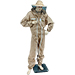 Traje de astronauta com máscara redonda cáqui. - imagen 4
